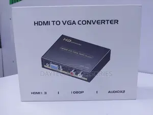 Powered Hdmi to Vga Converter/Adapter With Audio 3.5mm Port