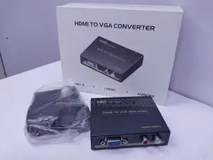 Powered Hdmi to Vga Converter/Adapter With Audio 3.5mm Port