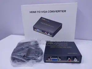 Powered Hdmi to Vga Converter/Adapter With Audio 3.5mm Port
