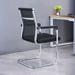 Office Guest Seats; Modish Ink Mesh Task Chair With Armrest