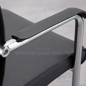 Office Chair With Armrest; Executive Leather Visitor Chair