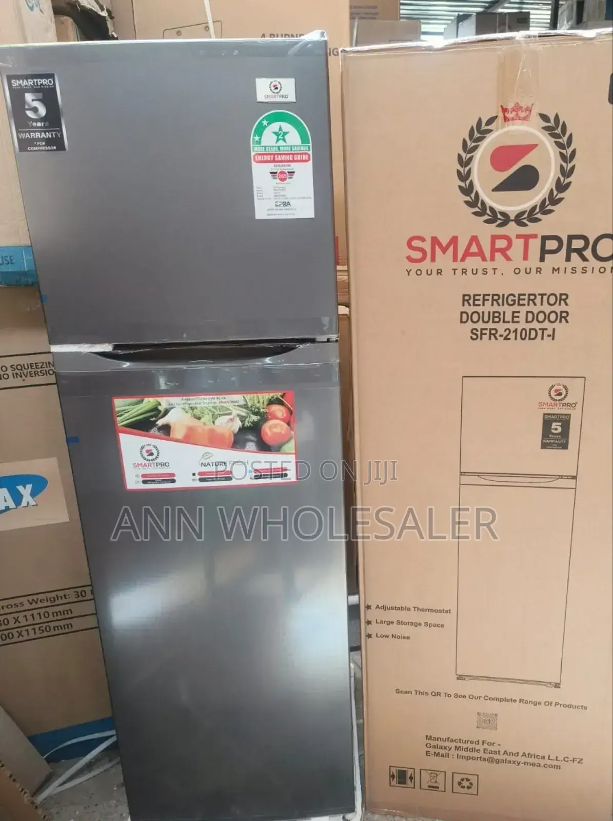 168litres Fridge Double Door Smart Pro