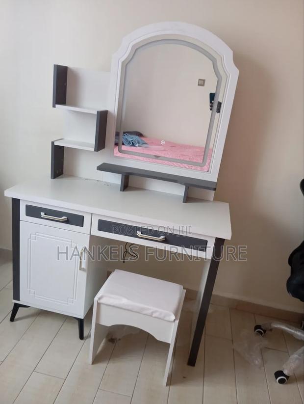 White  Gray Dressing Table - main view