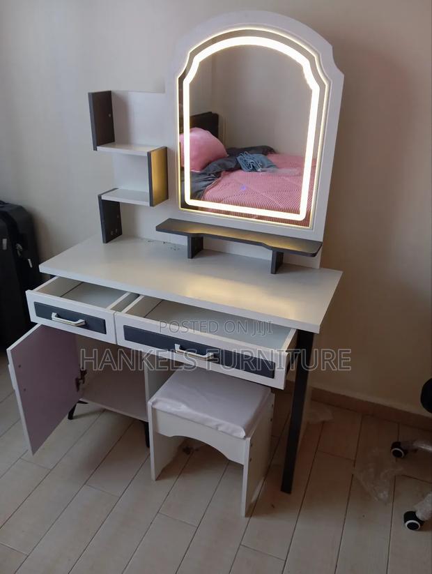 White  Gray Dressing Table - thumbnail 2