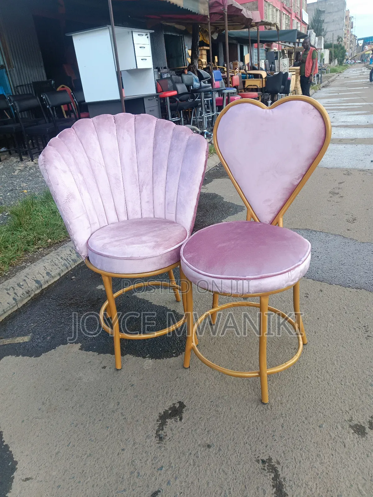 Manicure Seats, 2 Pieces Baby Pink 