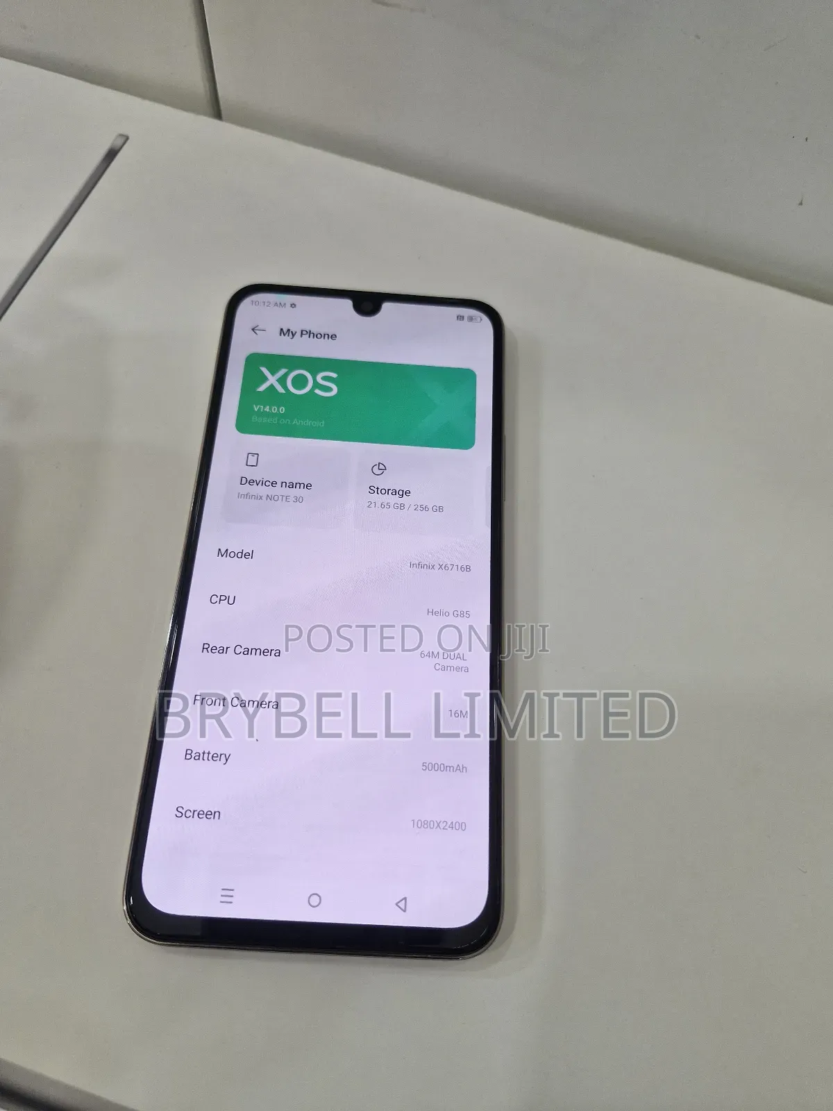 Infinix Note 30 256 GB Gold