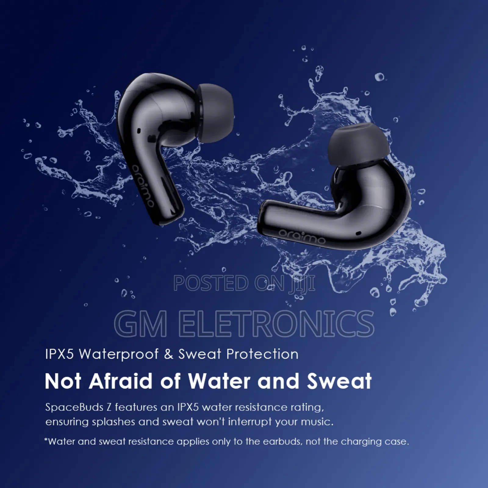 Original Oraimo Spacebuds Z Anc
Earbuds-Black