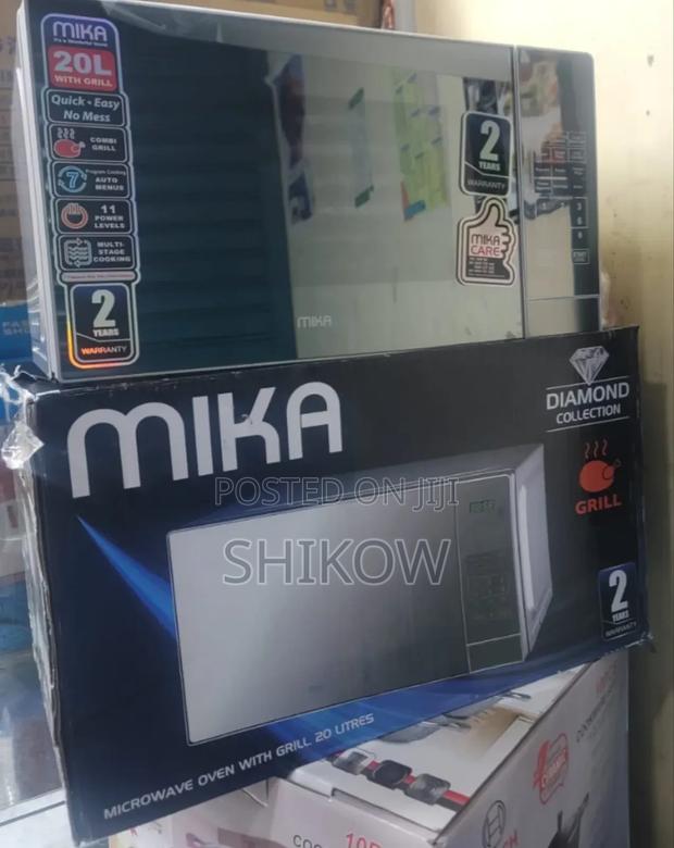 Mika Microwave Oven Grill 20ltr With 1000w Grill Silver::