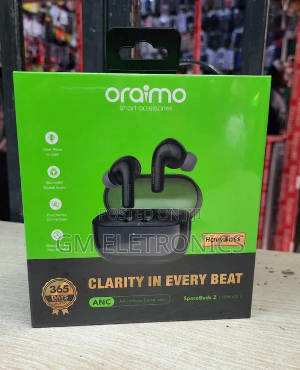 Original Oraimo Spacebuds Z Anc
Earbuds-Black - thumbnail 3
