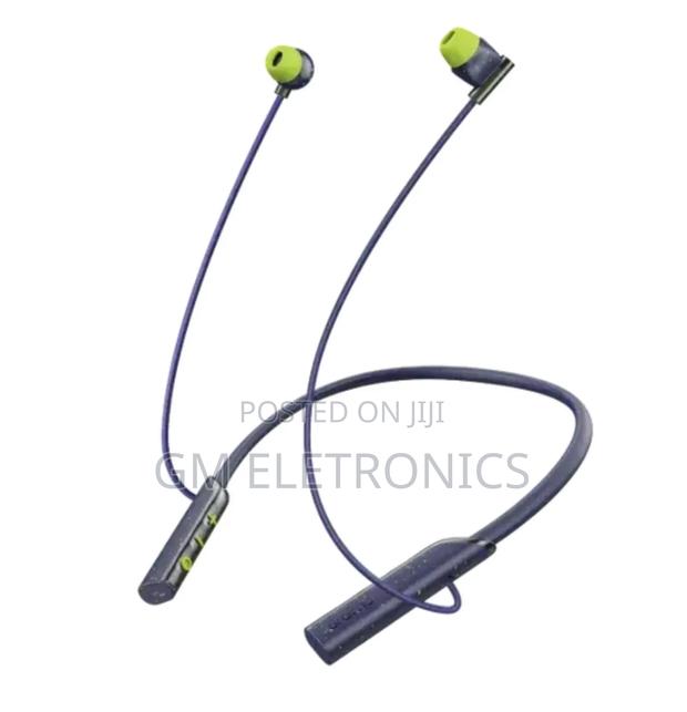 Necklace Lite Call Vibration Wireless Headphones- Blue