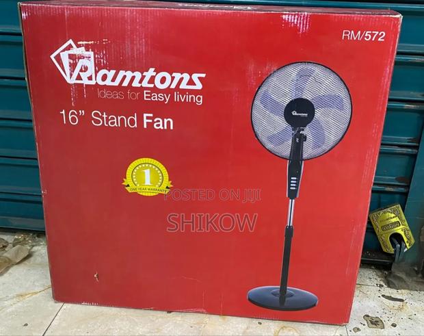 Ramtons Rm/572 - Black Econo Standing Fan - 3 Speed - main view