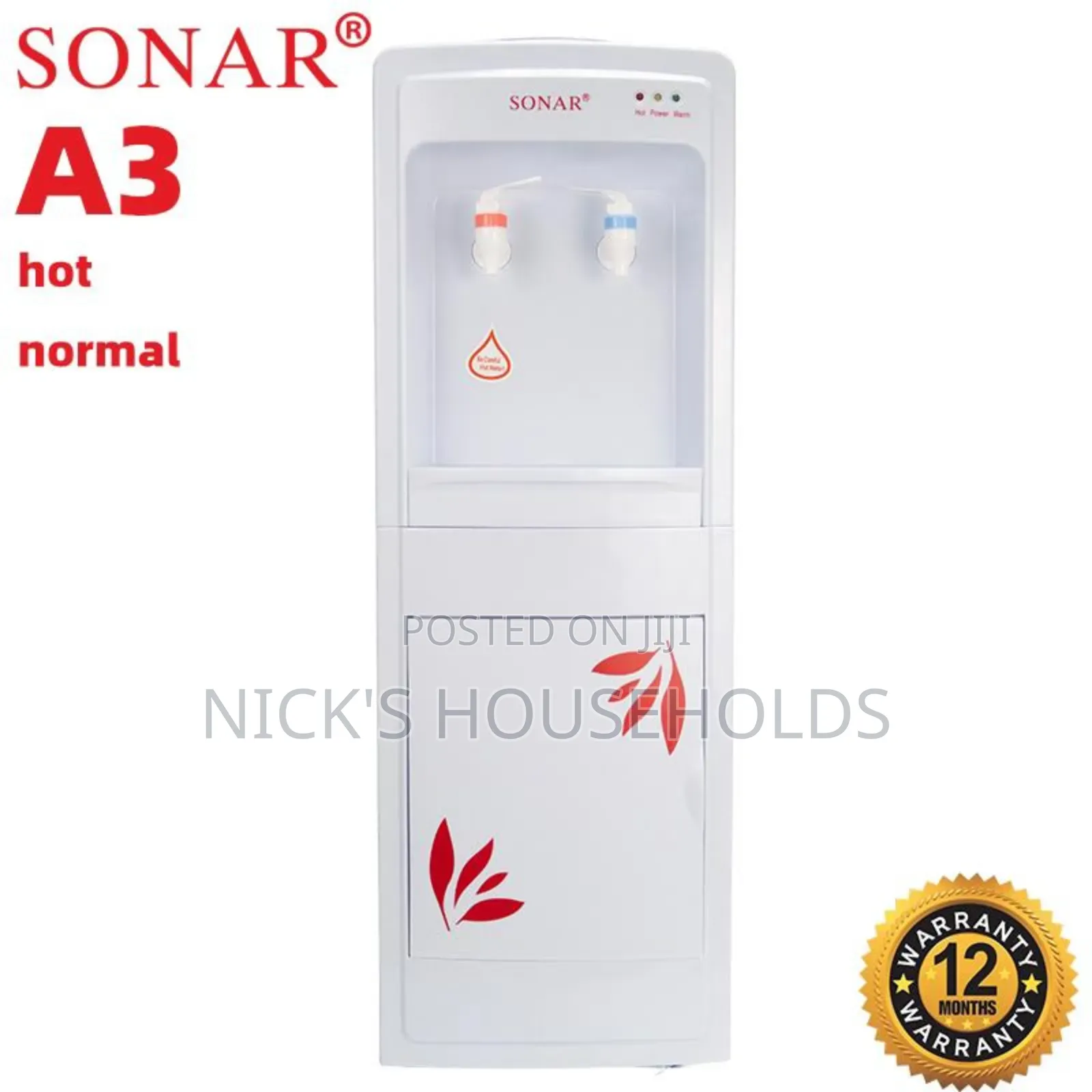 A3 Sonar Water Dispenser, Quality Water Dispenser