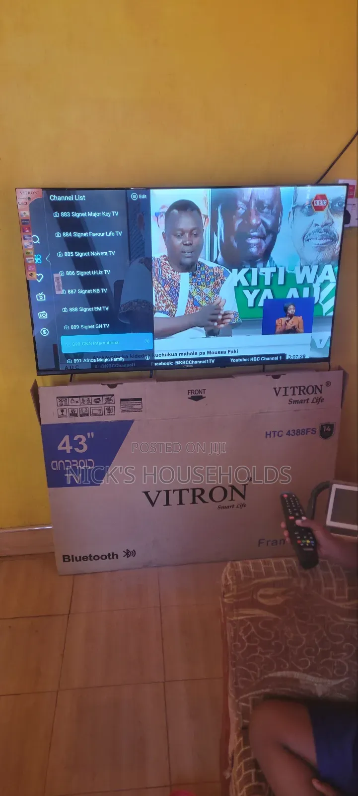 43 Inches Vitron Smart Tv With Bluetooth