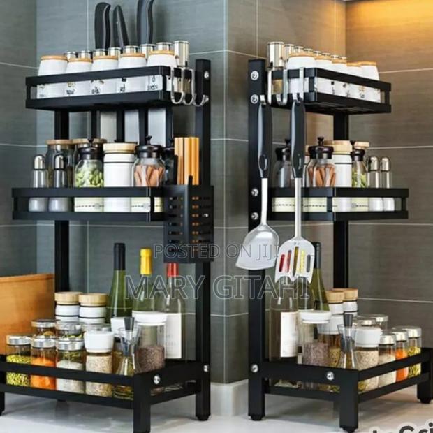 Black*3 Tier Multi-Functional Storage Rack