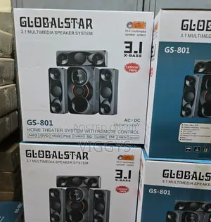 Globalstar Home Theater System With Remote Control Woofer