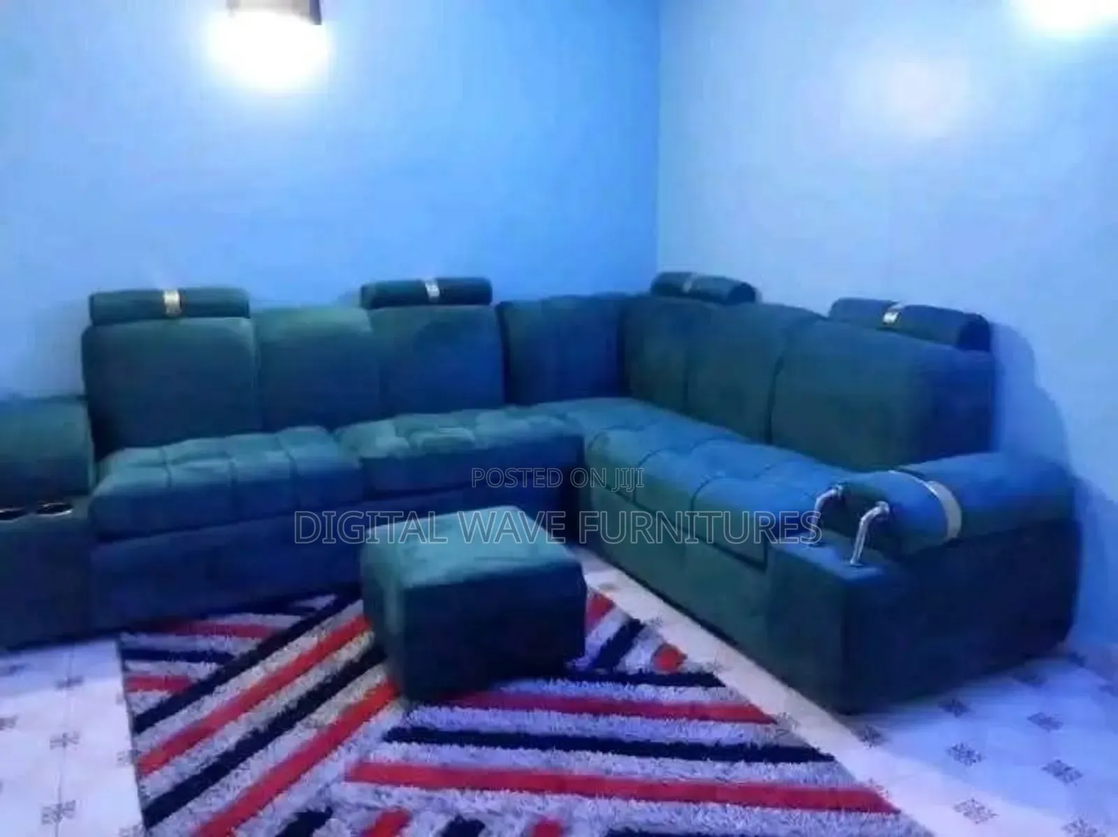 L Shaped Sofa Set With Fibre