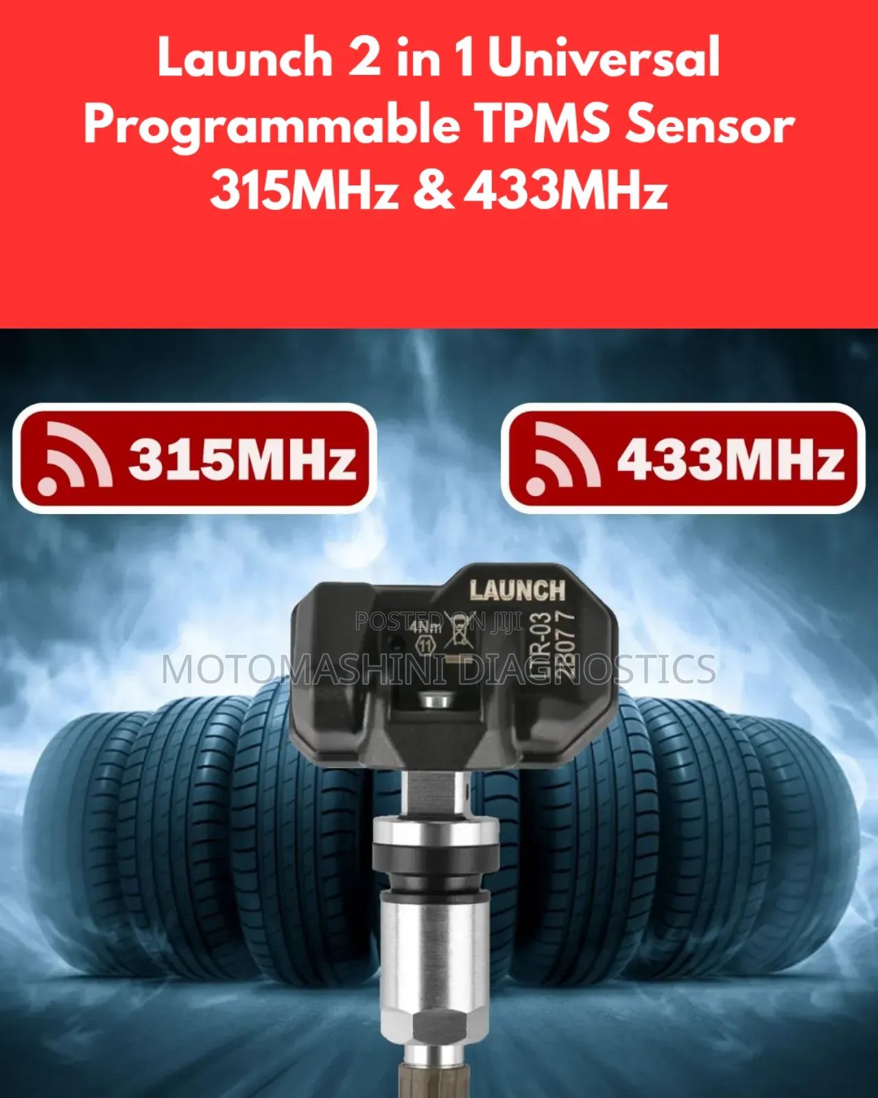 Launch Vehicle Programmable TPMS Rf Sensor 315mhz 433mhz