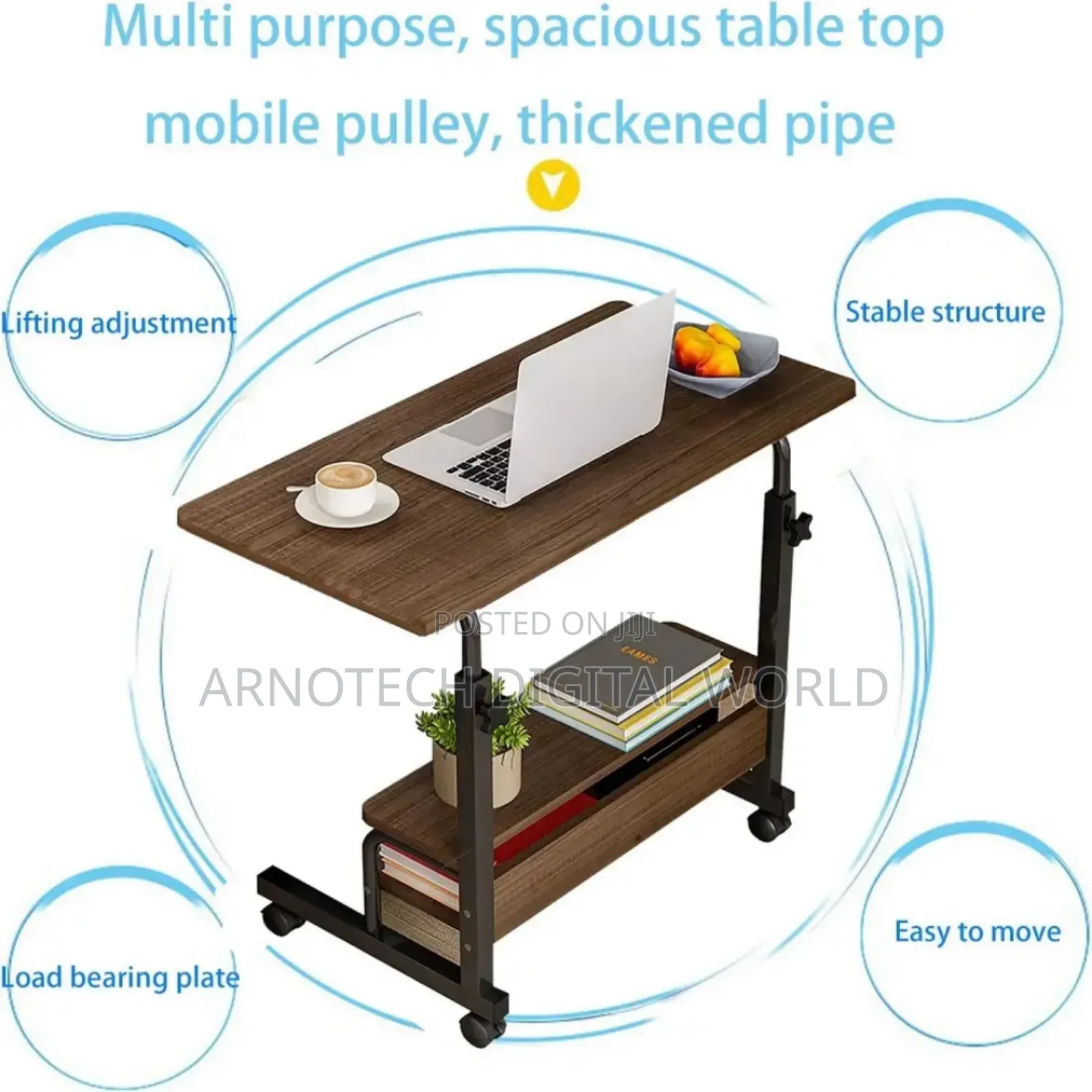 Height Adjustable Movable Work Station