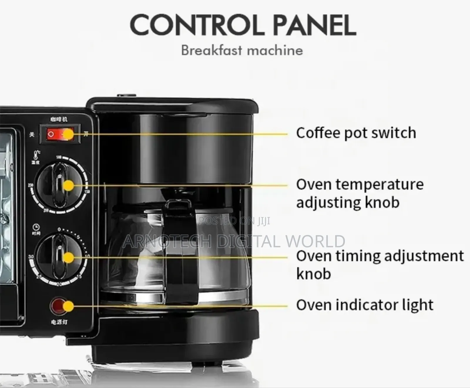 3in1 Oven With Coffee Maker Grill
