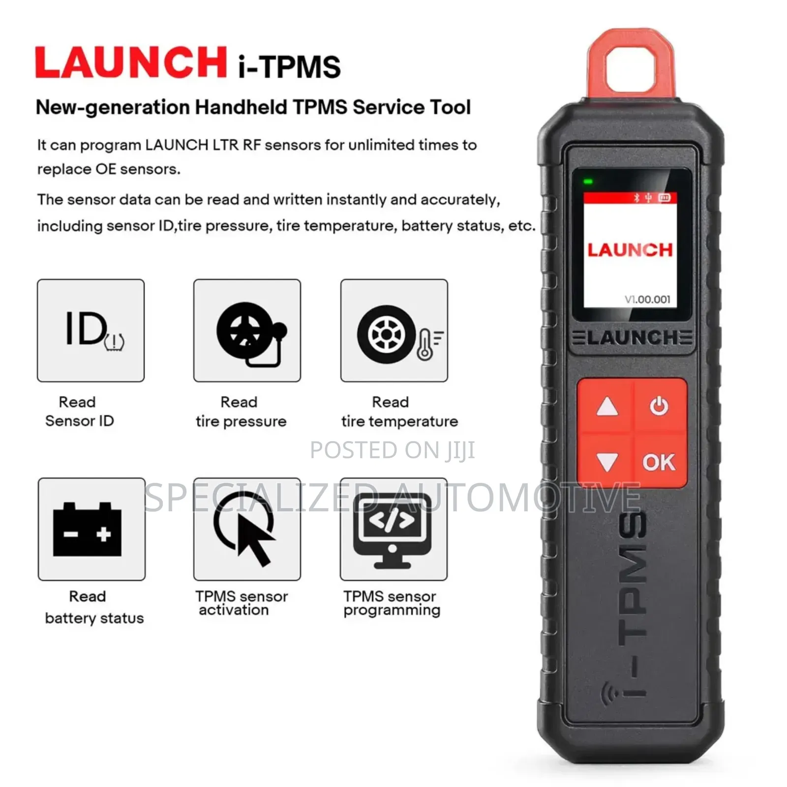Launch Itpms Hand Held Vehicle Tyre Pressure Service Tool