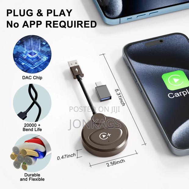 Wirless Carplay Adapter With Video Streaming - thumbnail 3