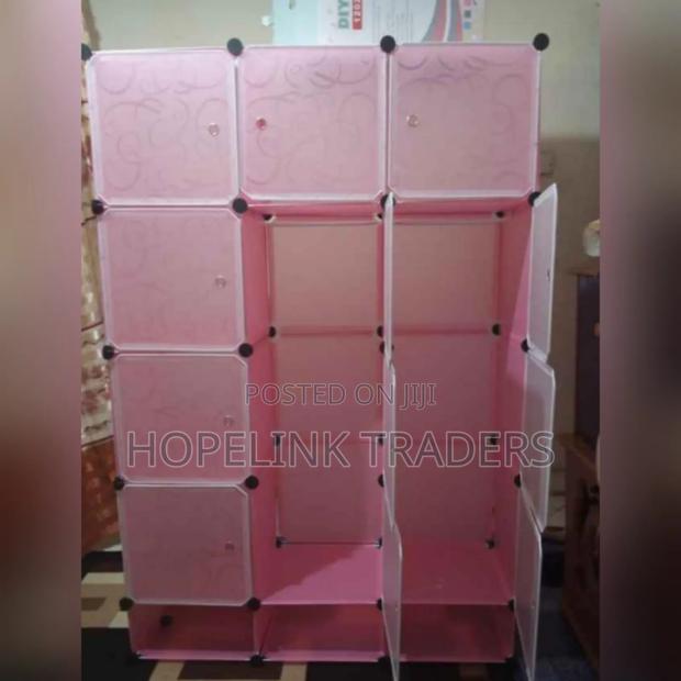 Portable Plastic Wardrobe 3-Columns - main view