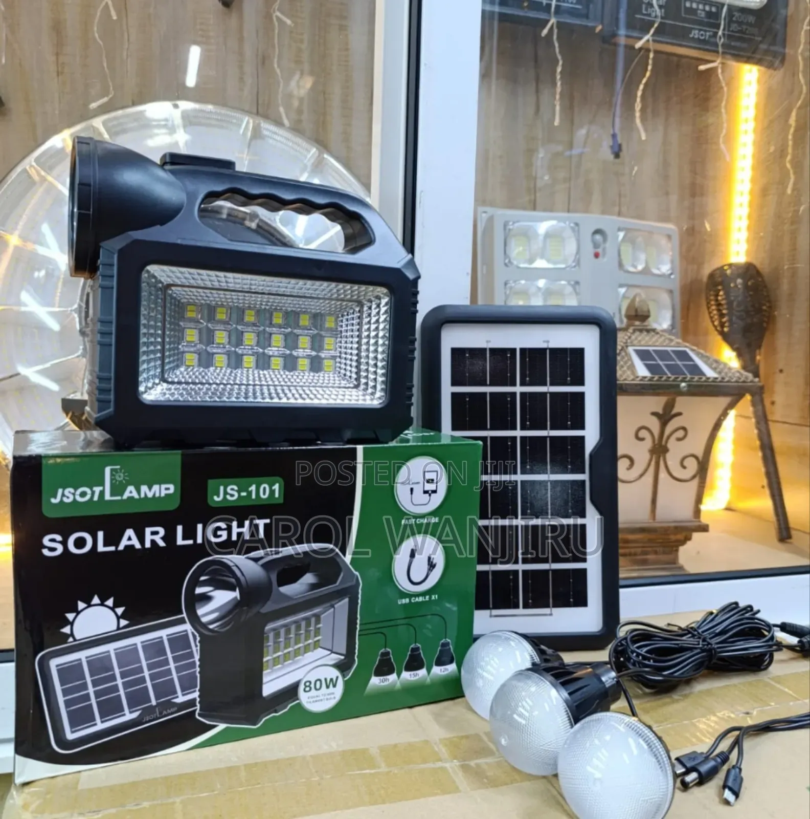Solar Lights Kit/ Solar Lights With 3 Bulb Kits