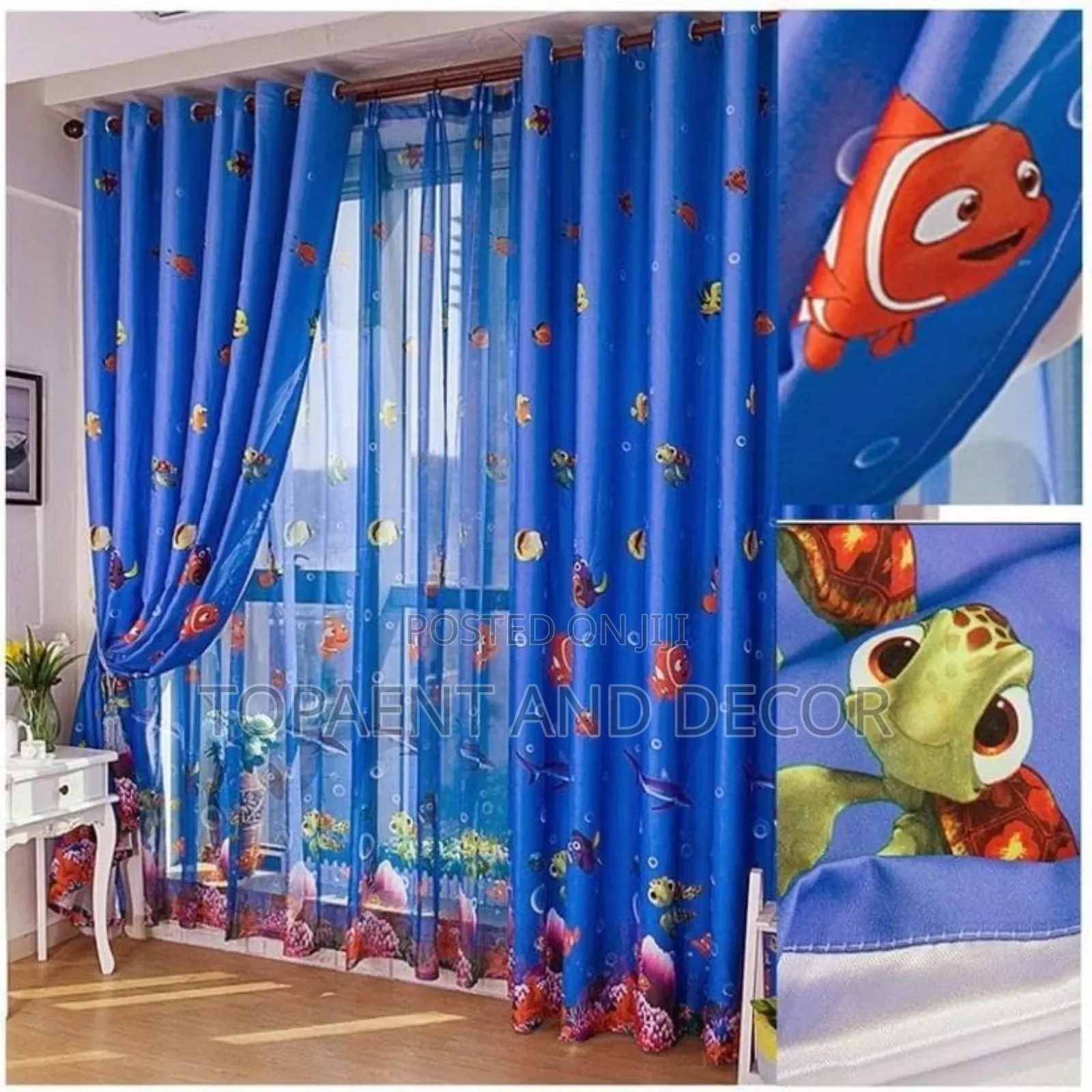 Boys Cartoon Themed Curtains With Good Quality