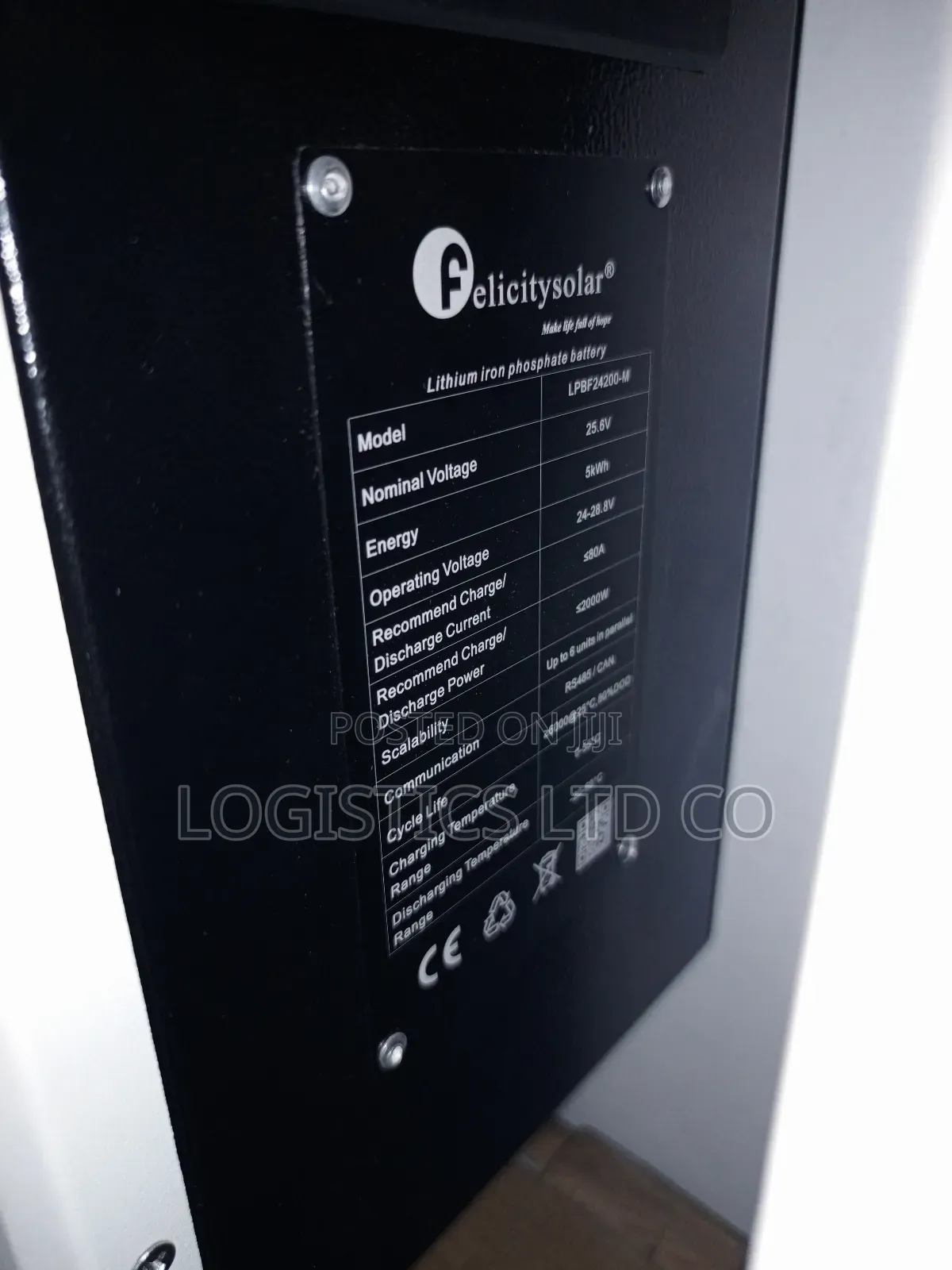 Felicity 5kwh Lithium Ion Phosphate Battery 24v 200ah