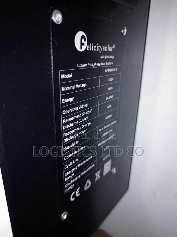 Felicity Rechargeable Lithium Battery 24v 200ah - thumbnail 2