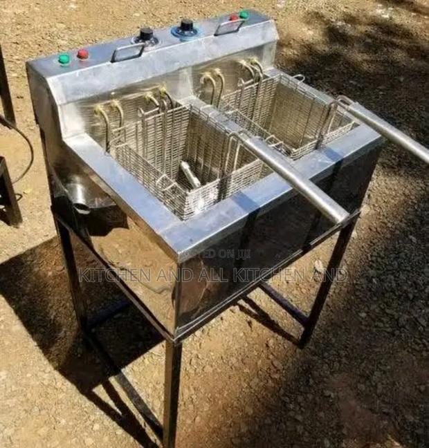 Brand New Stainless Steel Chips Double Fryer