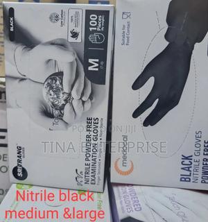 Nitrile Gloves (Black.) - thumbnail 2