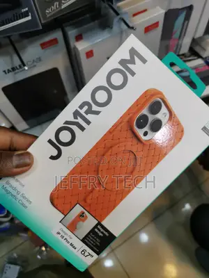 Joyroom Braided Magnetic Tpu Case for iPhone 15 Pro Max Brow