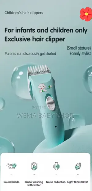 Rechargeable Low Noise Baby Hair Clipper/ Shaver