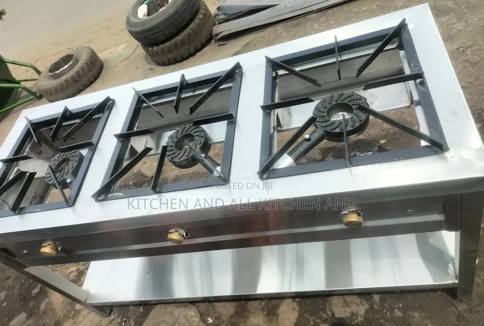 Majestic Three Burner Stainless Steel Cooker