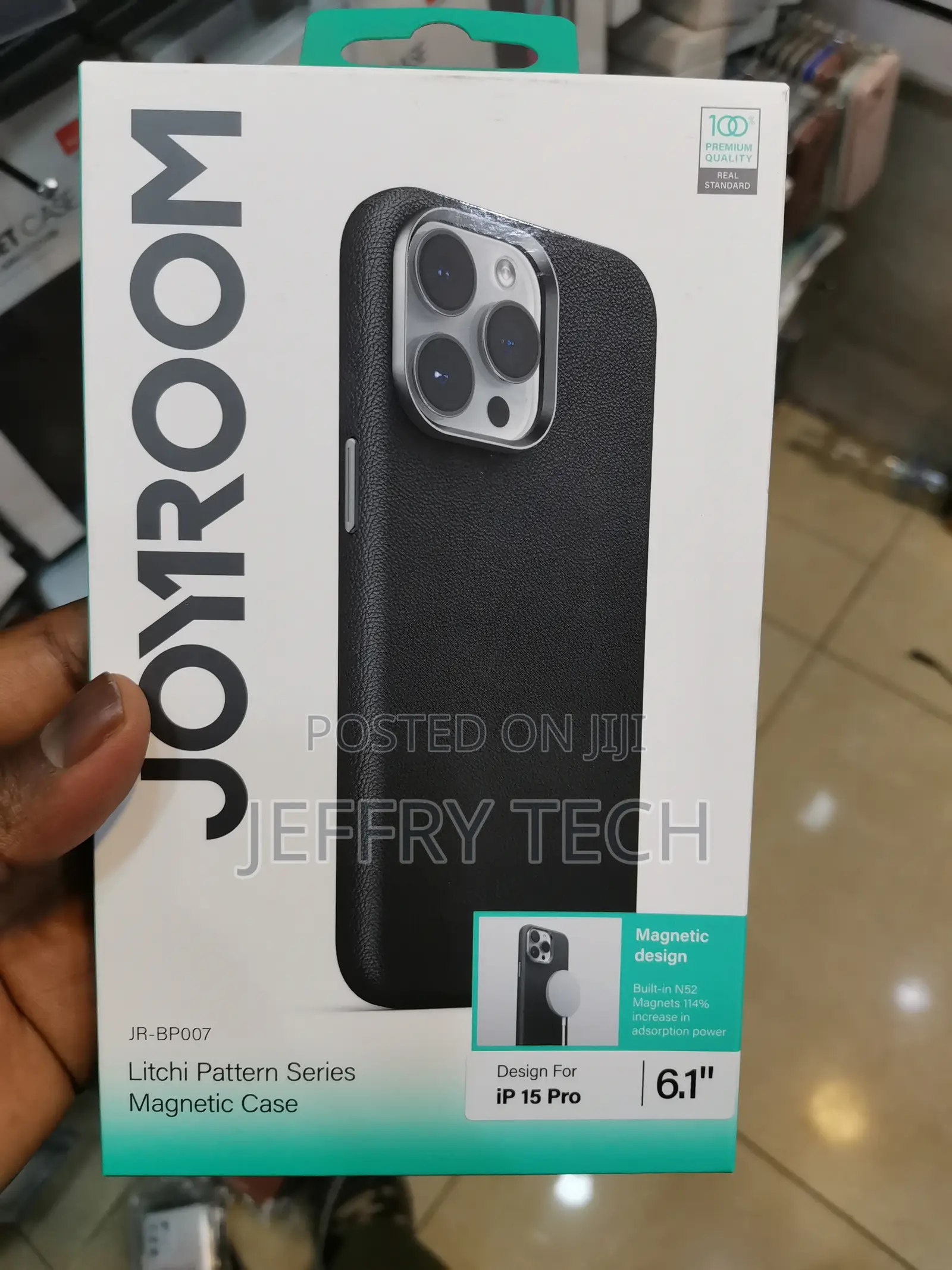 Magnetic Mobile Case for iPhone 15 Pro Joyroom Jr-Bp007 Blue