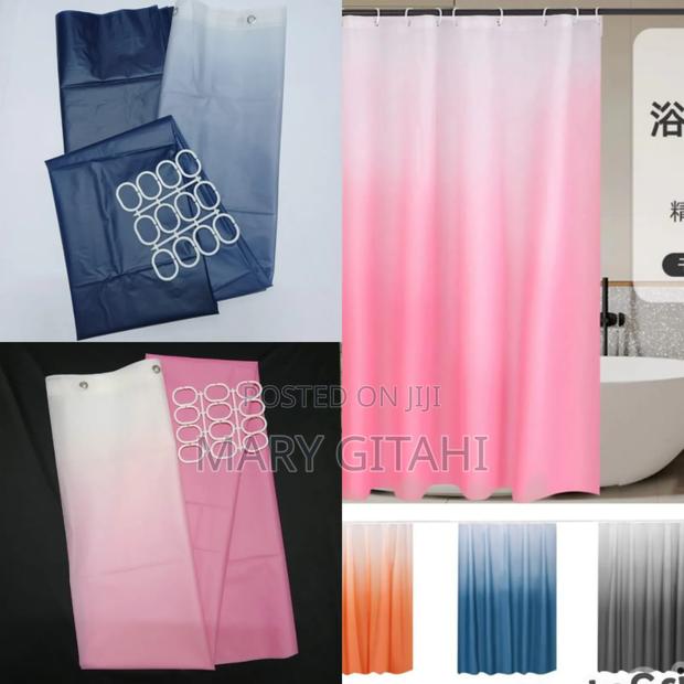 180*180cm Shower Curtains With Hooks * - main view