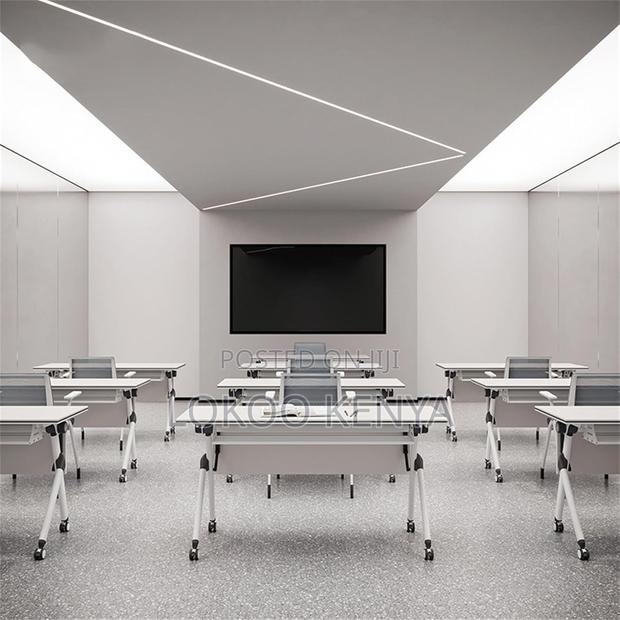 Office Table : Foldable Conference Sturdy Training Table - thumbnail 2