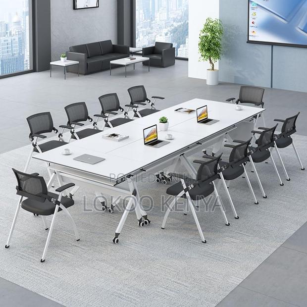 Office Table : Foldable Conference Sturdy Training Table - thumbnail 4