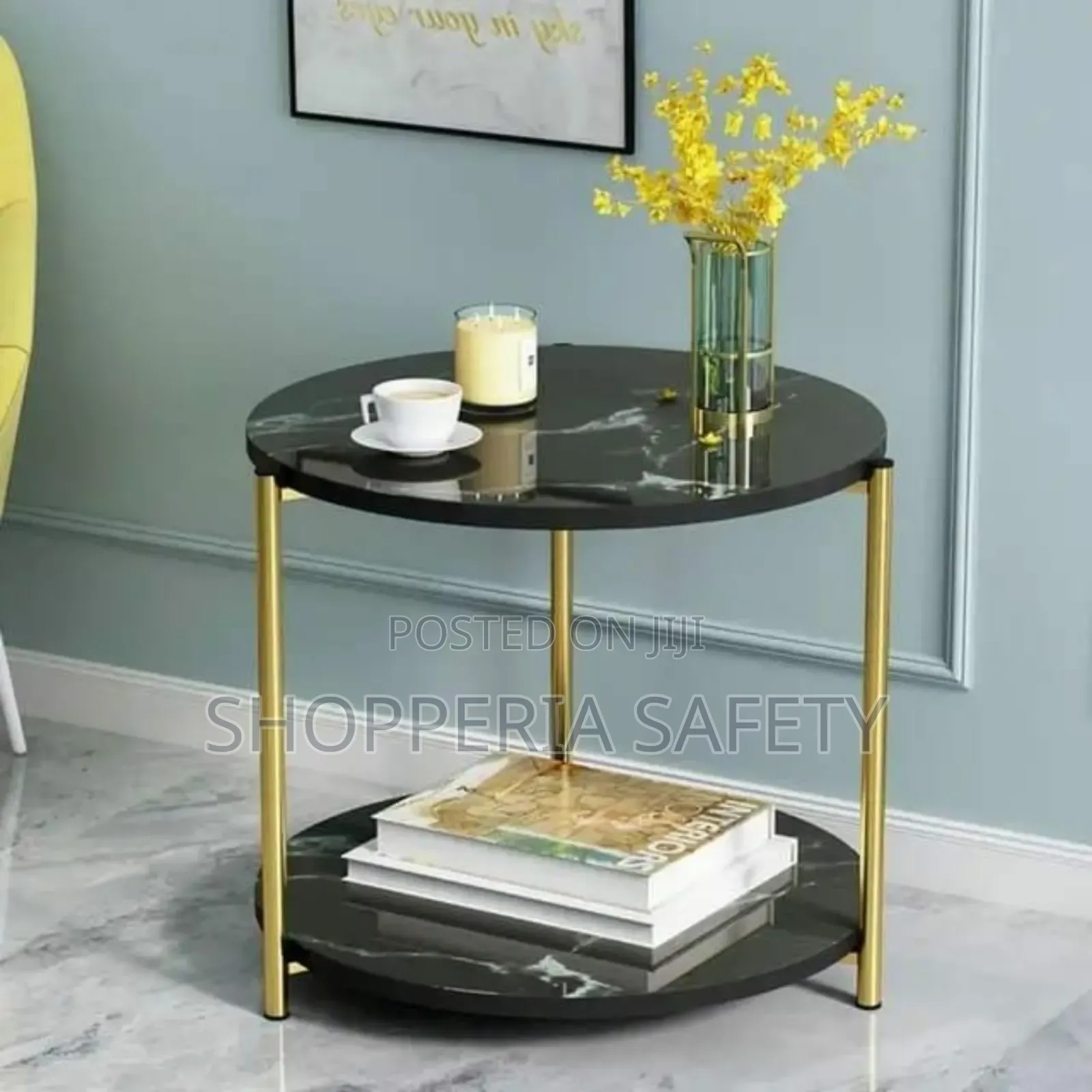 Black Round Coffee Table