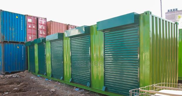 40ft Fabricated Container Stalls-Roller Shutter Doors - main view