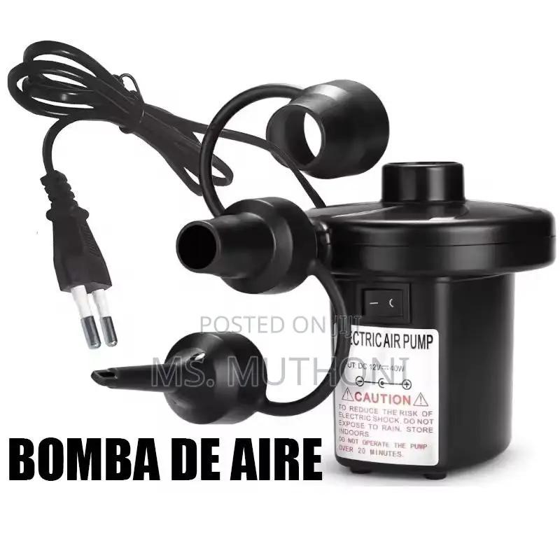 Electric Inflatable Pump Quick Air Filling Compre 3 Nozzles