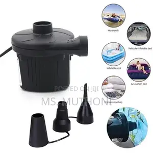 Electric Inflatable Pump Quick Air Filling Compre 3 Nozzles