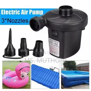 Electric Inflatable Pump Quick Air Filling Compre 3 Nozzles