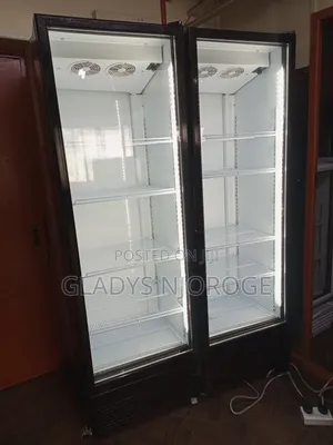Twin Door Show Case Display Fridge