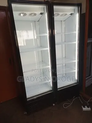 Twin Door Show Case Display Fridge