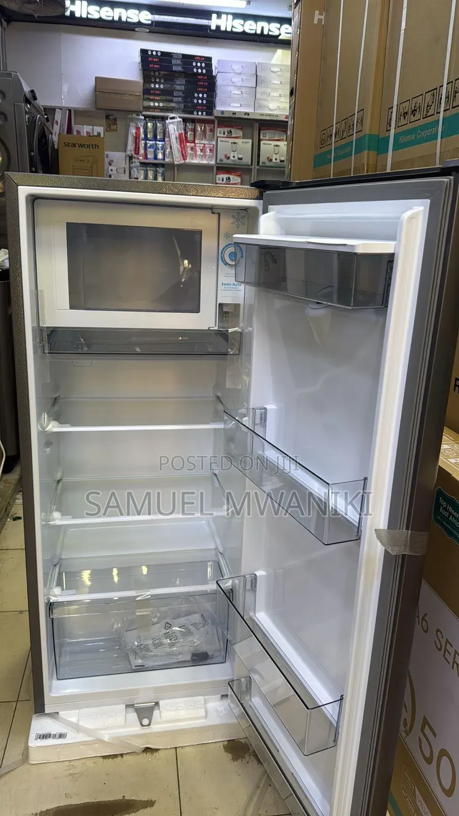 Hisense 176l Single Door Fridge With Water Dispenser New