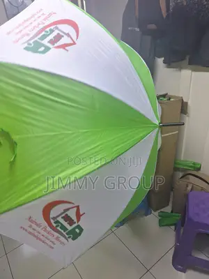 White Green Umbrella