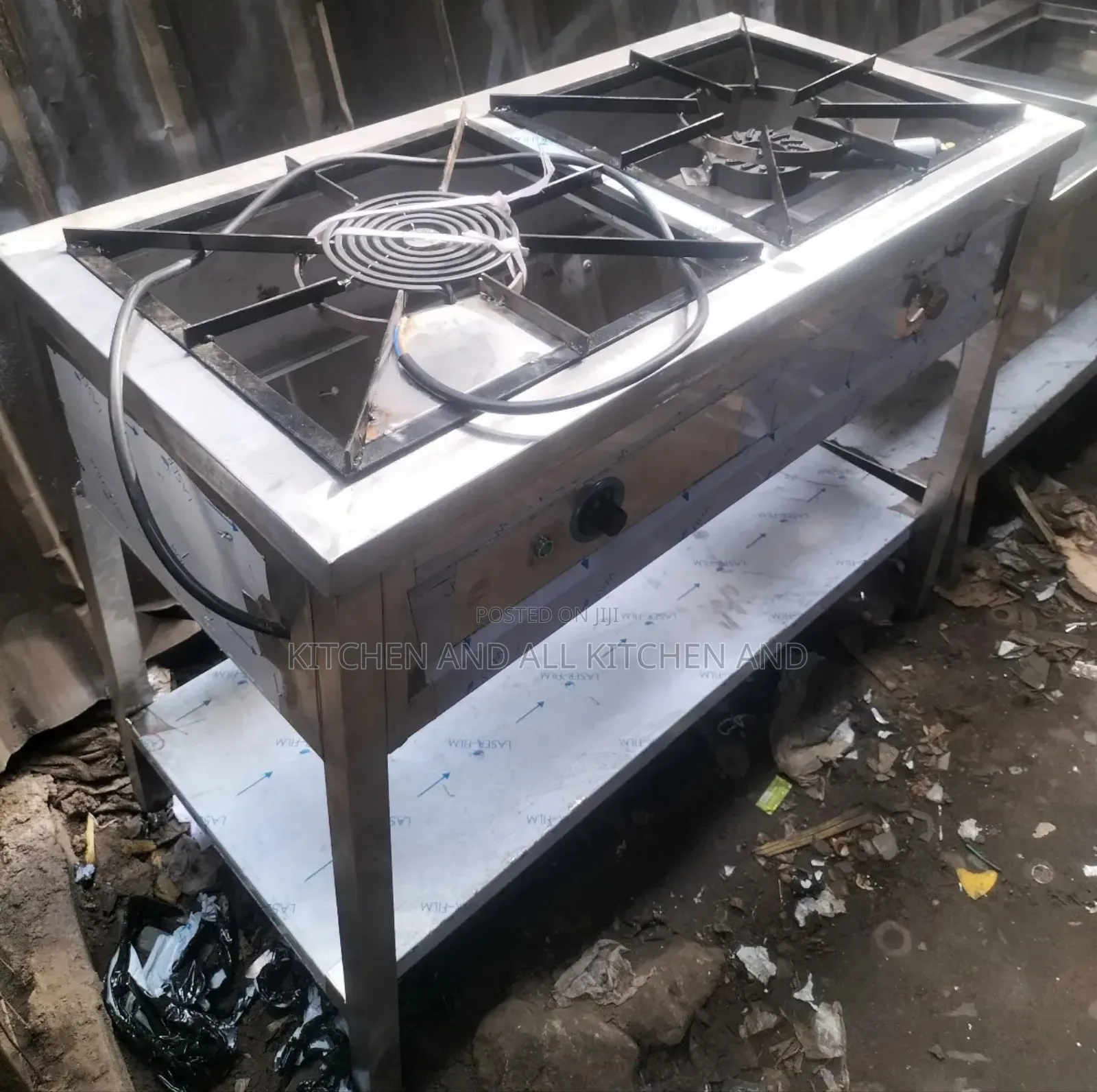 Mild Steel Combined Electric and Gas Burner