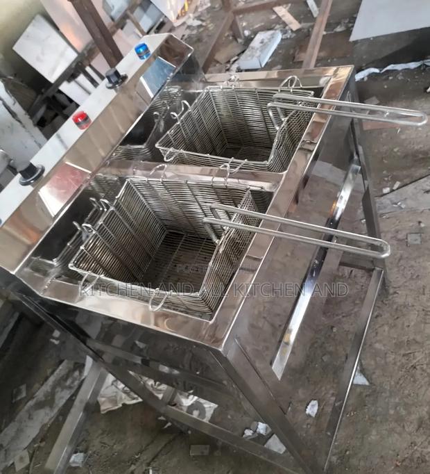 Prolific Stainless Steel Deep Double Fryer - main view